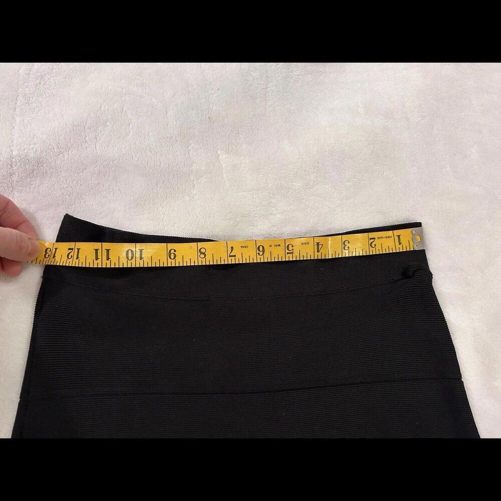 BCBGMAXAZRIA Black Simone Alexa Bandage Mini Skirt Small Y2K Bodycon - Picture 8 of 12